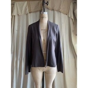 Eileen Fisher Womens Brown Open Front Jacket Sz US XS Viscose/Nylon EUC